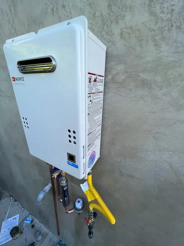 Tankless water heater installation for Blackburn Farm homes